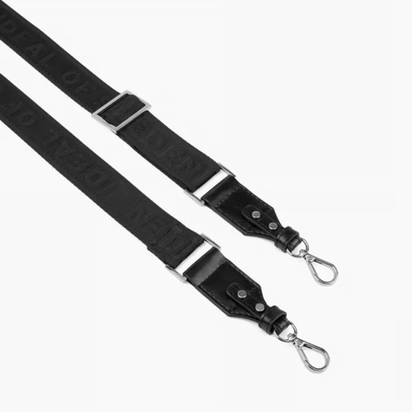 IDEAL OF SWEDEN BLACK FAUX LEATHER NECKLACE/ CROSSBODY IPHONE 12/12 PRO CASE - Picture 7 of 10